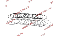 Кольцо уплотнительное гильзы цилиндра (комплект 12 тонких и 12 толстых) двигатель TD226B6G фото Тюмень